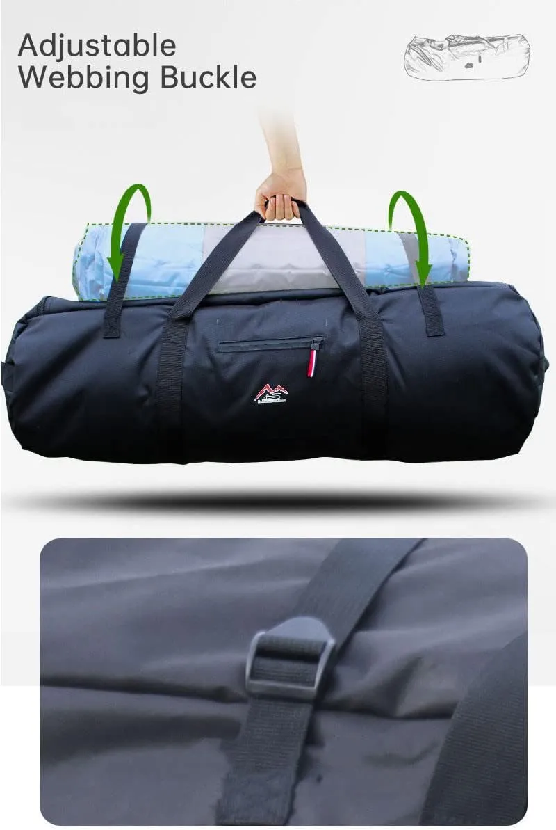 Large Capability Folding Tent Storage Carry Bag Waterproof Luggage Pack Pouch for Camping Hiking Picnic Organizer Walking Holder (Orange-S)