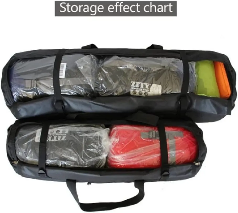 Large Capability Folding Tent Storage Carry Bag Waterproof Luggage Pack Pouch for Camping Hiking Picnic Organizer Walking Holder (Orange-S)