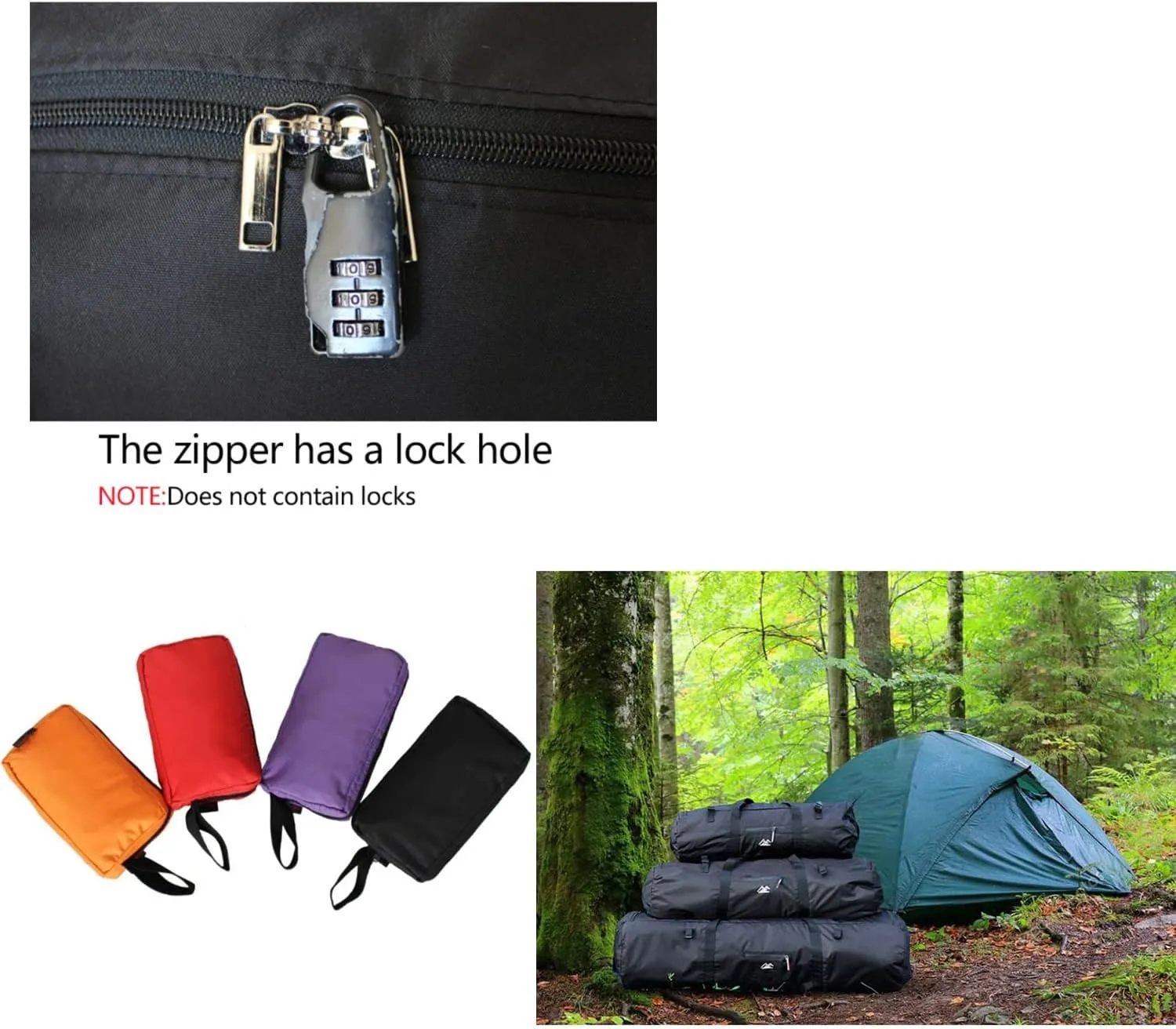 Large Capability Folding Tent Storage Carry Bag Waterproof Luggage Pack Pouch for Camping Hiking Picnic Organizer Walking Holder (Orange-S)