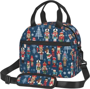 Large Capacity Lunchbag for Women Men Crossbody Lunch Tote Bags Reusable Insulated Cooler Bag Lunch Box Bag for Work Picnic Travel Camping - Women's Nutcracker Ballet Xmas Dance