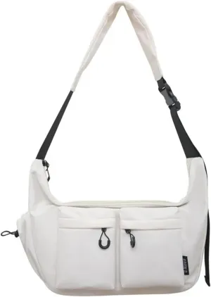 Large Capacity Messenger Canvas Bag, Vintage Water Resistant Canvas Satchel, Crossbody Bag with Pocket for Women and Men