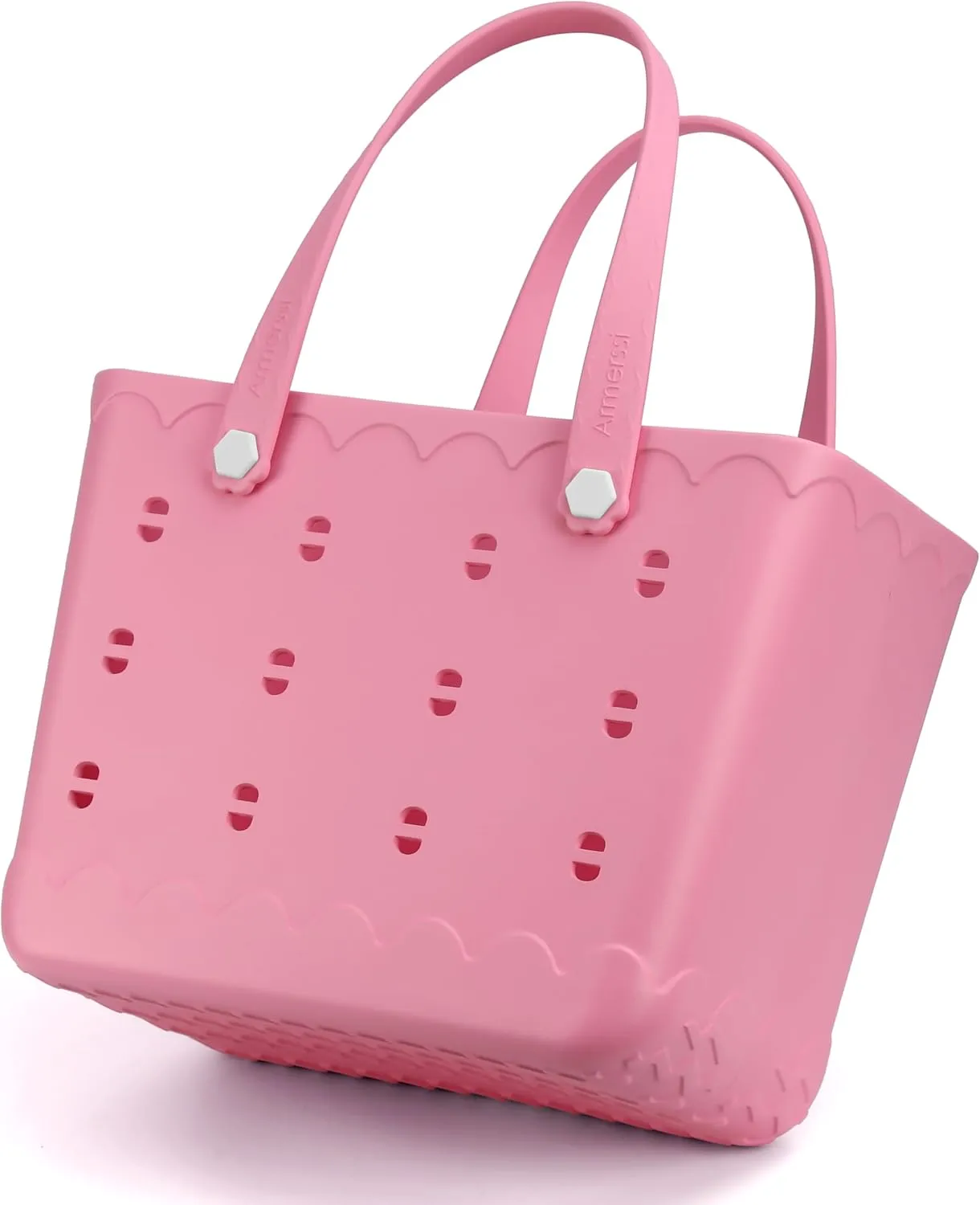 Large Rubber Beach Tote Bag | Durable Rubber Bag Waterproof Washable Versatile Modern Tote Bags