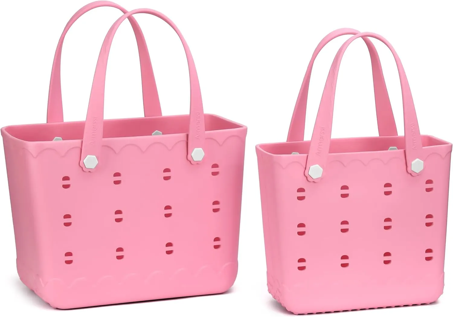 Large Rubber Beach Tote Bag | Durable Rubber Bag Waterproof Washable Versatile Modern Tote Bags