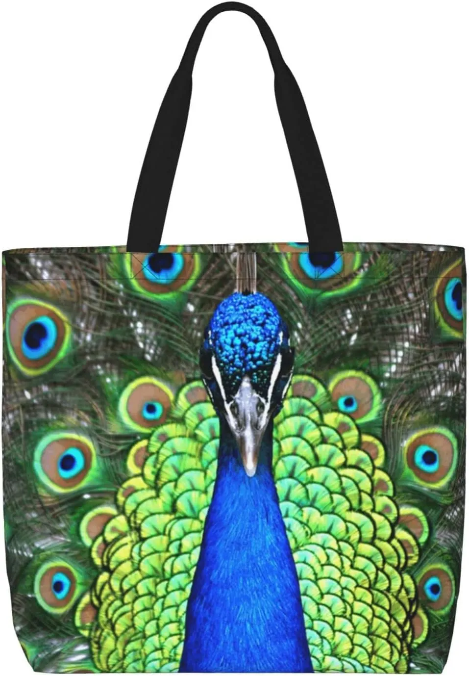 Large Tote Bag for Women Men,Reusable Beach Shoulder Bag Casual Handbag for Travel Shopping Grocery Work