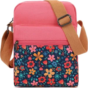 Leaper Girls Crossbody Purses for Kids 2 PCS Cross Body Bag Women Messenger Bag Girls Canvas Bag Cross Body Purse Set