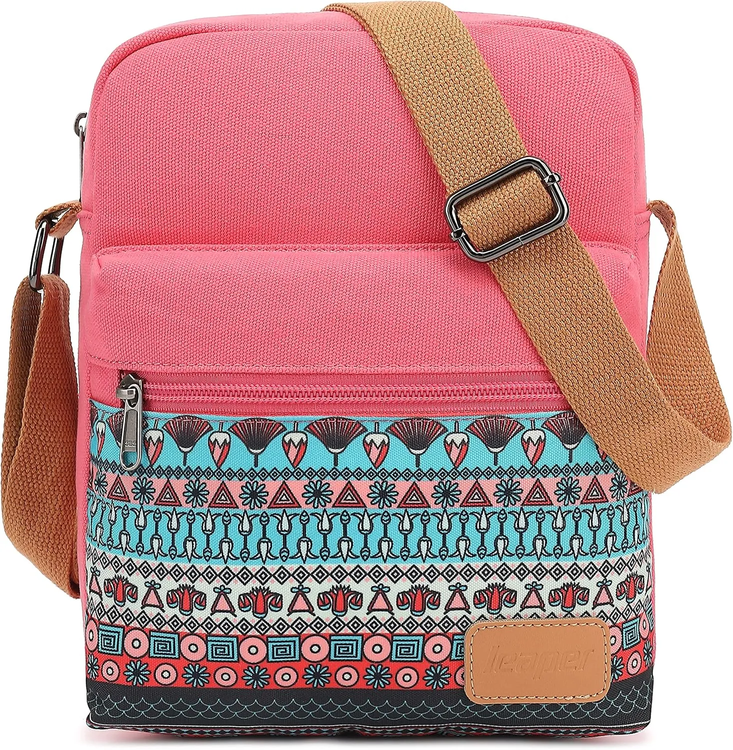 Leaper Girls Crossbody Purses for Kids 2 PCS Cross Body Bag Women Messenger Bag Girls Canvas Bag Cross Body Purse Set