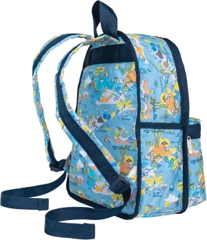 LeSportsac City Retreat Basic Backpack/Rucksack, Style 7812/Color F953, Ultimate New York City & Hamptons/Montauk Iconic Graphic Design: Beaches, Tennis, Boating, Jitney & Bicycling
