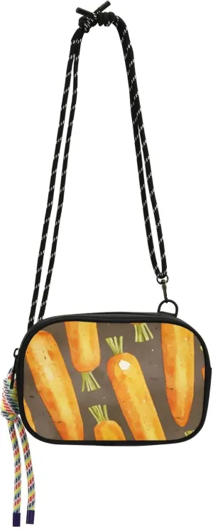 linqin Chic Carrots Gray Mens Anti Theft Crossbody Bag Trendy Shoulder Bags with Credit Card Slots for for Men Shopping