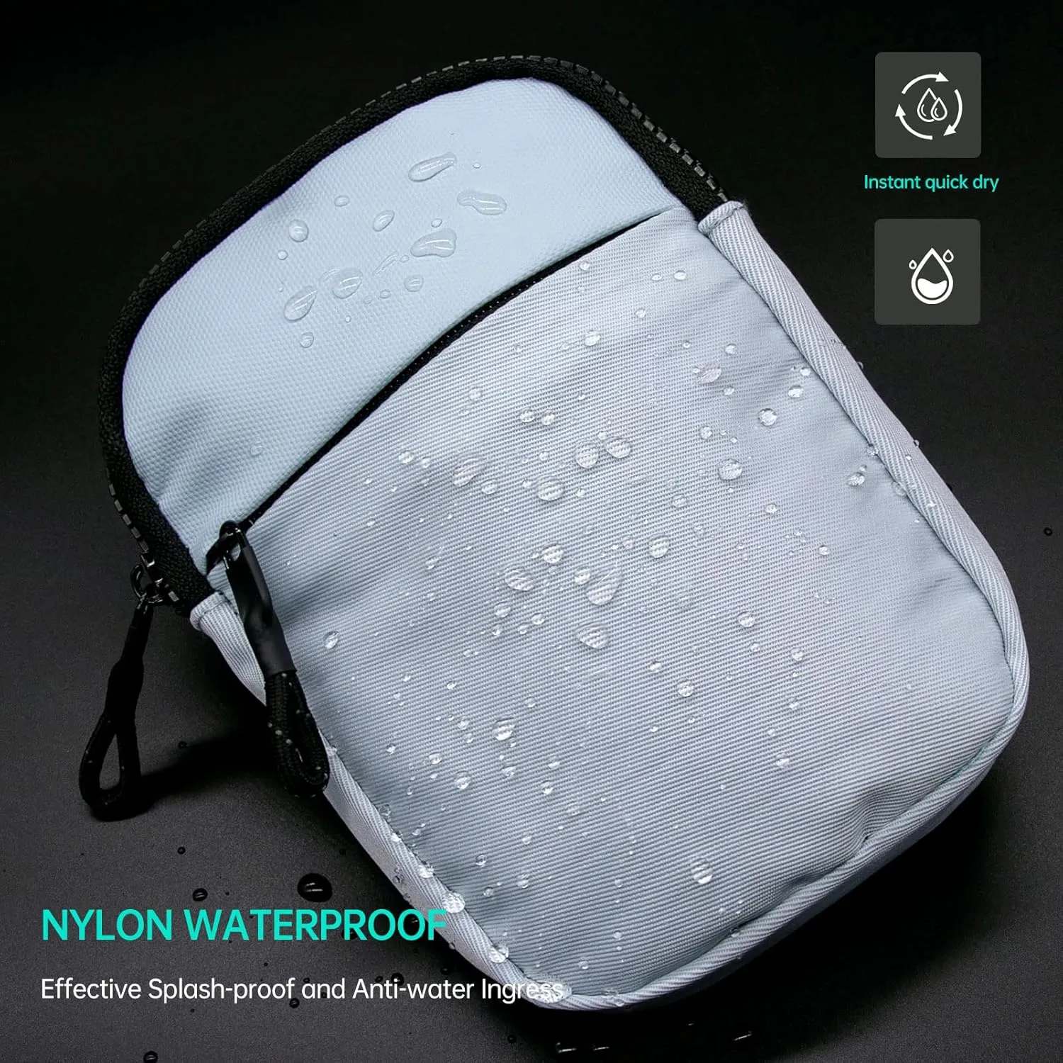 Long Keeper Mini Sling Bag - Men Women Small Waterproof Crossbody Bag Casual Phone Chest Bag for Travelling Hiking