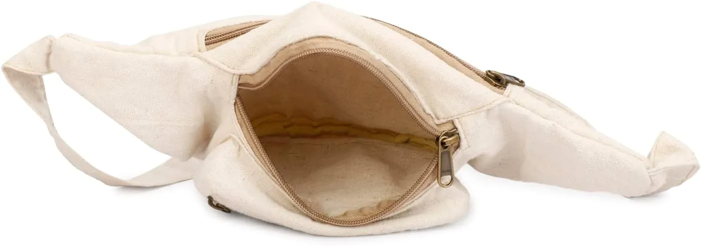 LONGING TO BUY Hemp Fanny Pack & Hemp Waist Belt for Men & Women