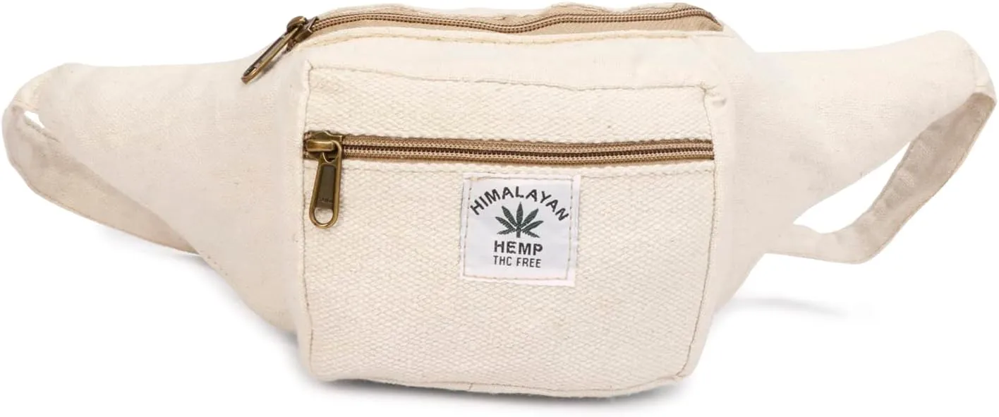 LONGING TO BUY Hemp Fanny Pack & Hemp Waist Belt for Men & Women