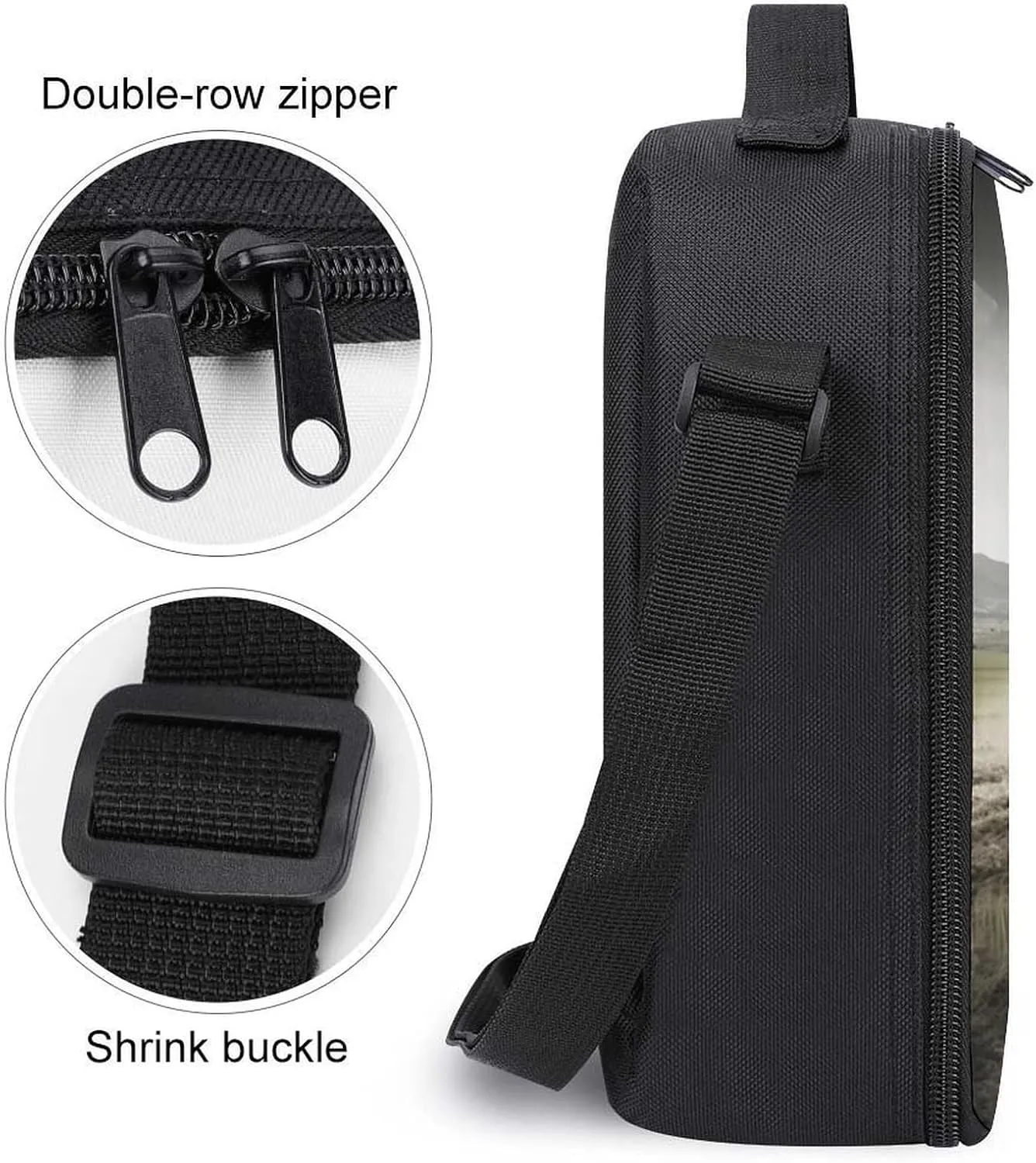 Lunch Bag for Women Men Lunch Box Reusable Tractor Agriculture Tranquil Lunch Tote Bag Leakproof Lunch Cooler Bag for Work