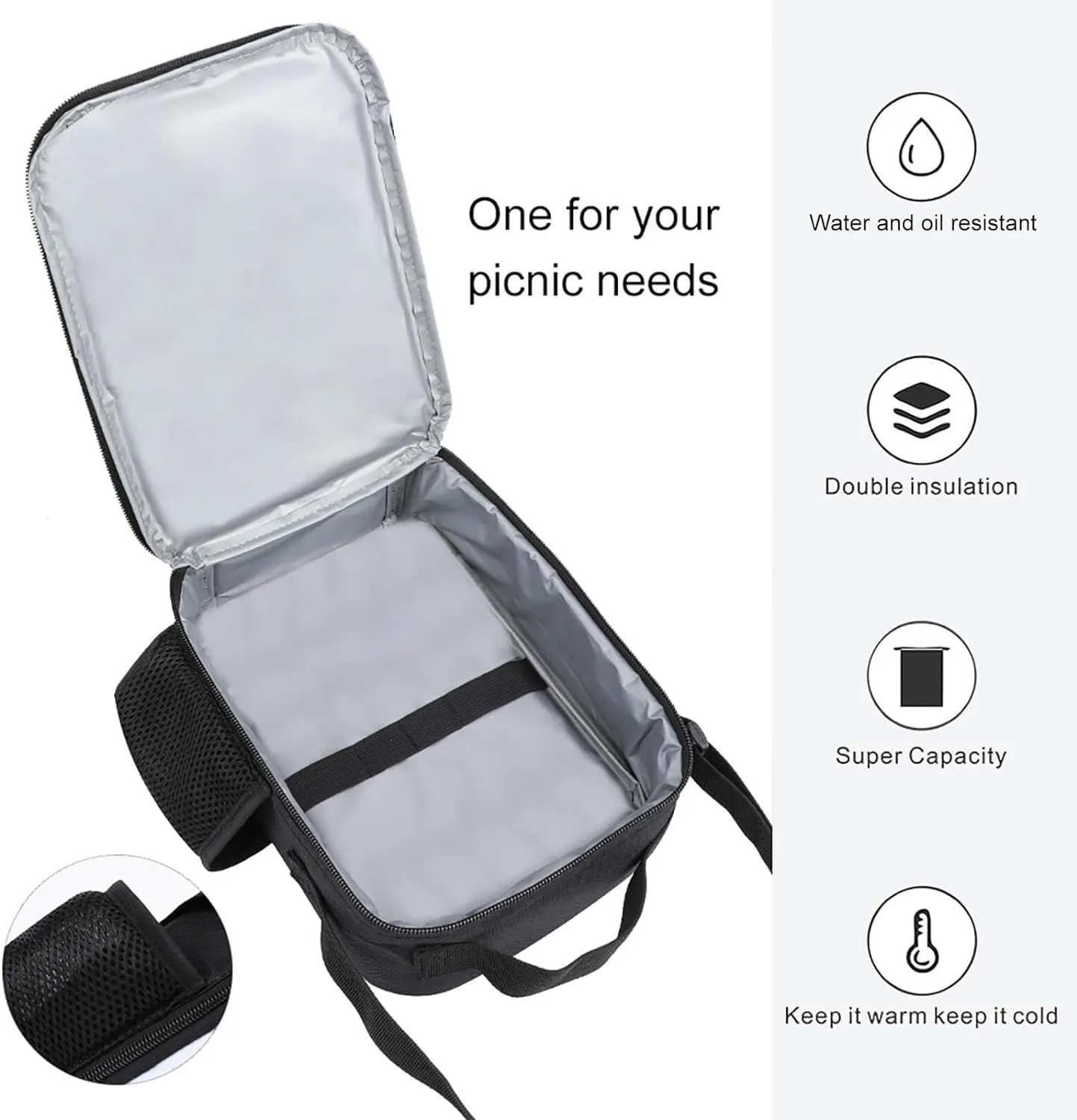 Lunch Bag for Women Men Lunch Box Reusable Tractor Agriculture Tranquil Lunch Tote Bag Leakproof Lunch Cooler Bag for Work