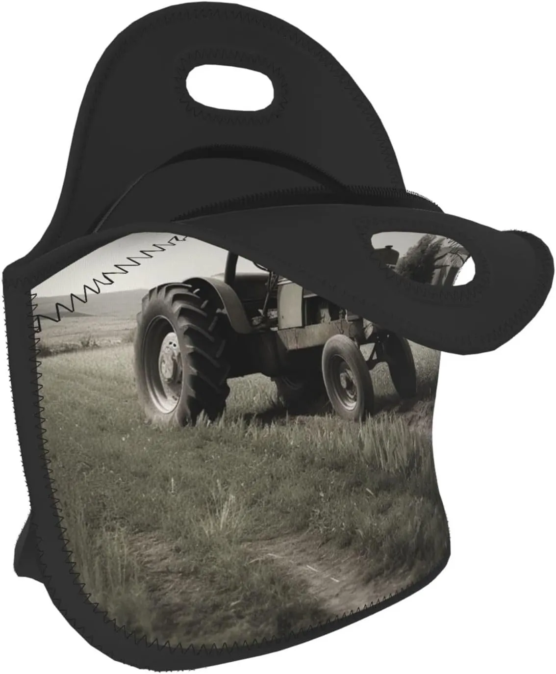 Lunch Bag Insulated Lunch Box for Women Men Reusable Tractor Agriculture Tranquil Lunch Tote Cooler Bag for Office Work