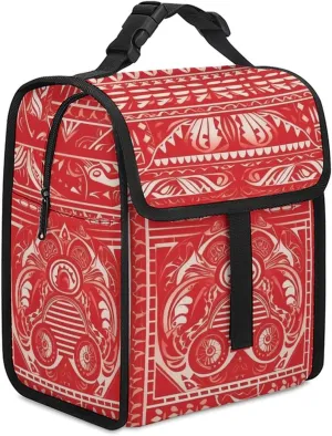 Lunch Bag Portable Lunch Tote, Carving Decoration Printed Insulated Lunch Bag for Men Women Food Container Reusable Lunch Box for Work Office Travel Camping Picnic