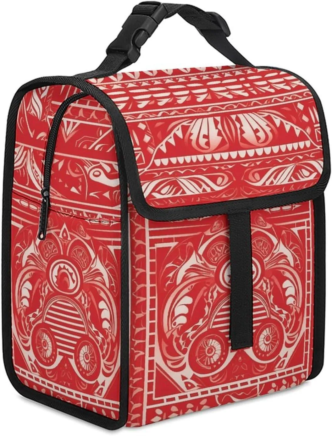 Lunch Bag Portable Lunch Tote, Carving Decoration Printed Insulated Lunch Bag for Men Women Food Container Reusable Lunch Box for Work Office Travel Camping Picnic