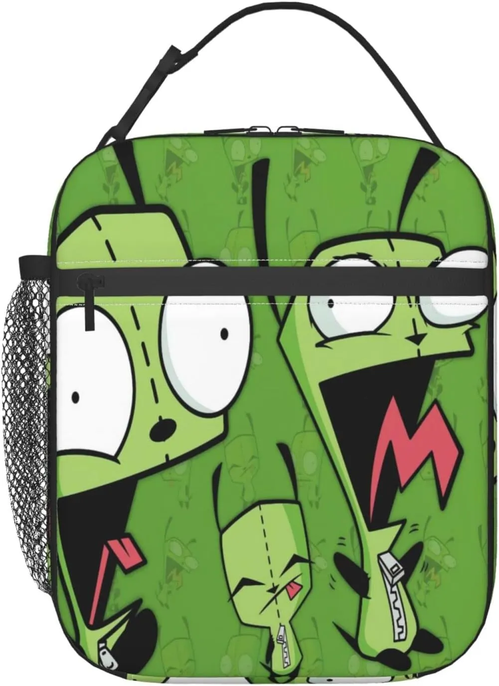 Lunch Bags Invader Anime Zim Insulated Lunch Tote Reusable Portable Lunch Box for Outdoor Office Picnic 10 X 4 X 8 in