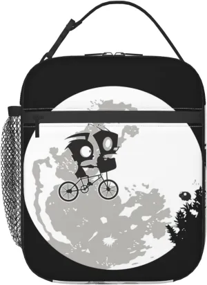Lunch Bags Invader Anime Zim Insulated Lunch Tote Reusable Portable Lunch Box for Outdoor Office Picnic 10 X 4 X 8 in