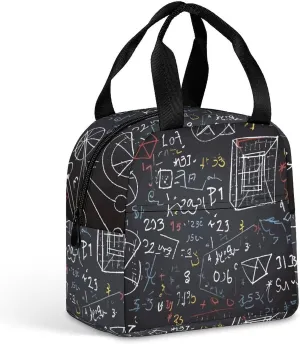 Lunch Box Mathematics And Physics Lunch Bags for Women Men Reusable Lunchbox Leakproof Tote Bag for Office Work Picnic Hiking