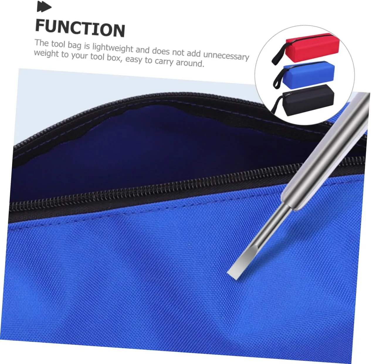 Lurrose Multipurpose Tool Bags 3pcs Tool Bag Pouches Zipper Sturdy Oxford Cloth for Electricians Mechanics