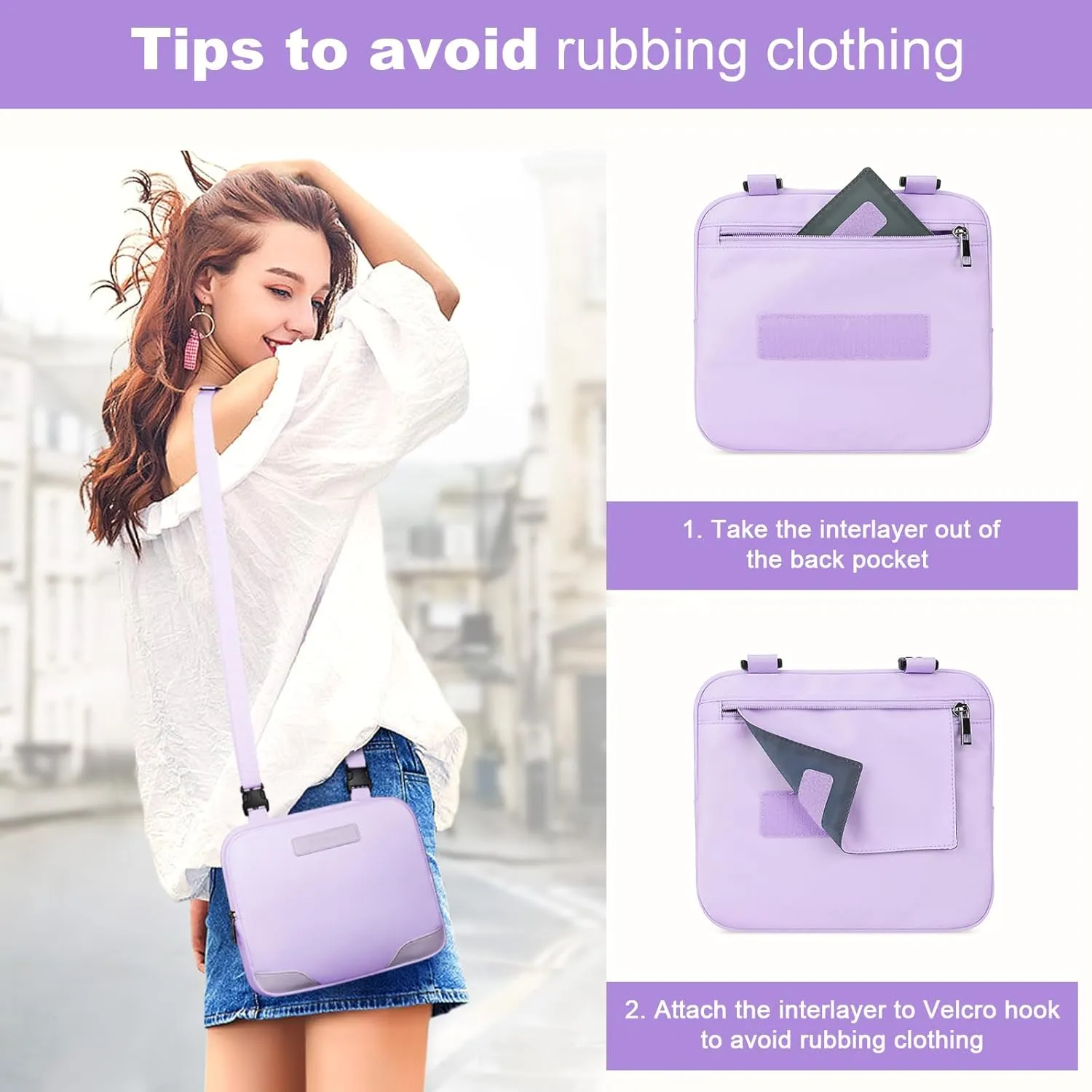 Maelstrom Travel Backpack for Women Men, 2 in 1 Crossbody Bag Laptop Backpack Fits 15.6-17.3 Inch Laptop, 26L Work/Nurse/Teacher Bag, Carry On Backpack with Shoe Compartment,Purple