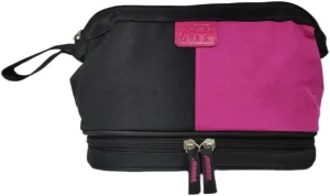 Makeup Bag Travel Toiletry Bag Nylon Cosmetic Bags Large Travel Organizer bags Set Skincare Stuff Pouch Bag for Teenage Girl Gifts Preppy Stuff Double Layer With Multiple Compartments