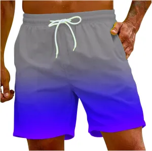Men Bathing Suit 7 Inch Fun Beach 3D Size Summer Print Sports Plus Men's Men's Pants Shorts Men Big and Tall Men
