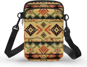 Mens Pouch Bag Crossbody Sling Bag for Coins 2 Layer Shoulder Bag
