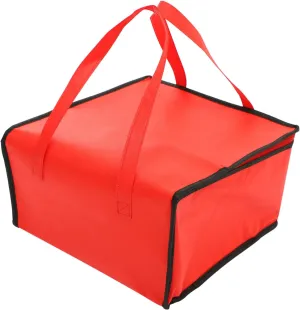 Mobestech 2Pcs Insulated Food Bag Lunch Handbag for Takeaway Pizza Seafood More Portable and with Reinforced Handles for Meal Transport
