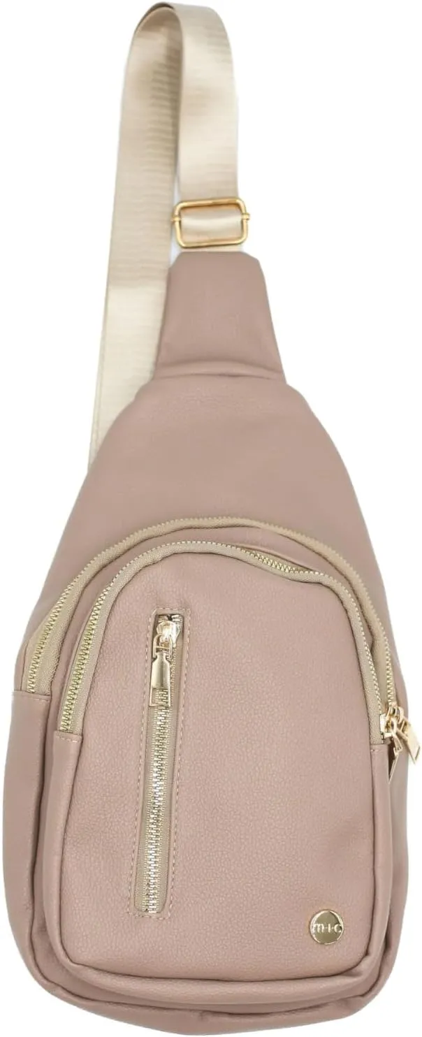 Modern Chic Crossbody Bags for Women - Camry Sling Crossbody Bag, Vegan Leather Purse with Pockets and Adjustable Strap