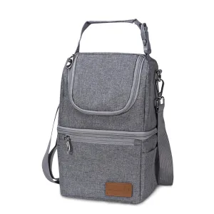 Momcozy Insulated Baby Bottle Bag, Multi-Function Breastmilk Cooler Bag, Fit as Wine Carrier or for Milk Bottles Like Dr. Brown, Comotomo, Philips, Nuk, Lansinoh, etc.