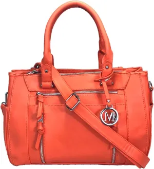 Multi Zippers Fashion Locking Faux Leather Concealed Carry Gun Shoulder Bag