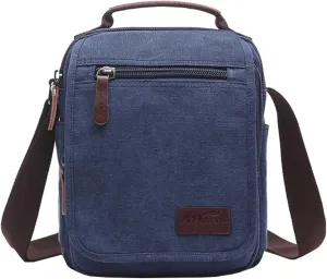 mygreen Small Canvas Crossbody Shoulder Bag Messenger Bag Work Bag