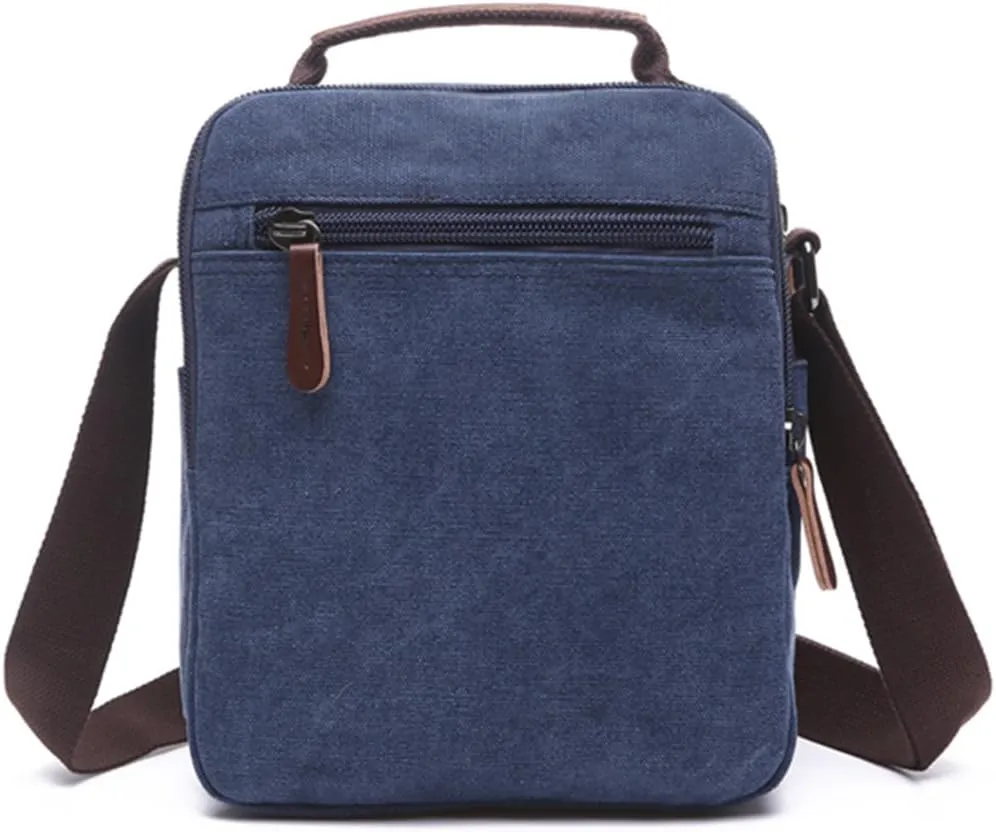 mygreen Small Canvas Crossbody Shoulder Bag Messenger Bag Work Bag