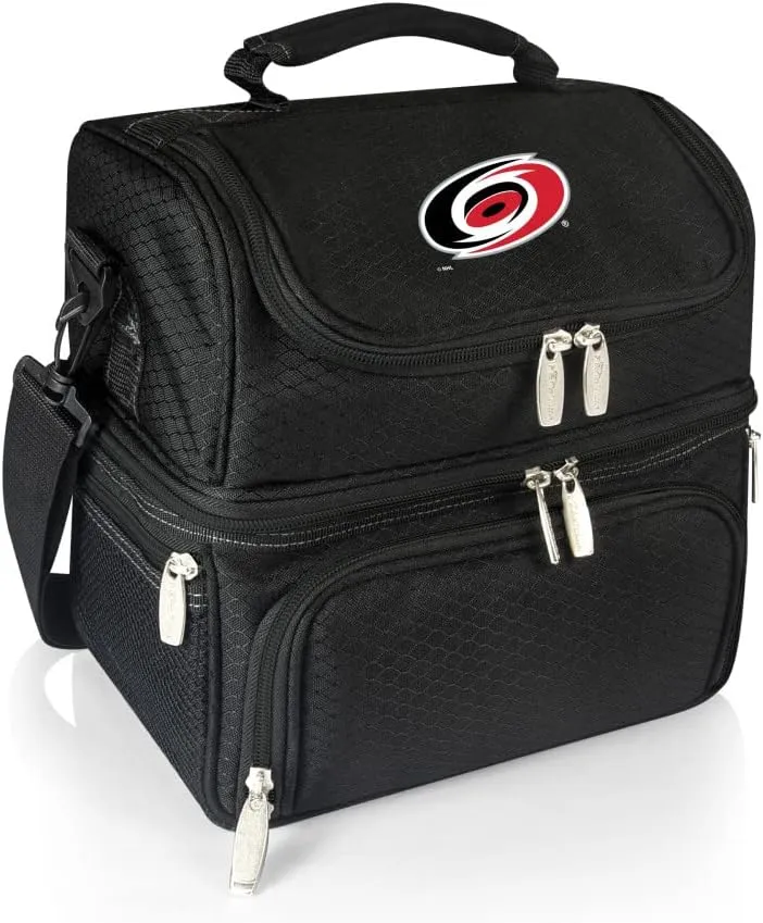NHL Carolina Hurricanes Pranzo Lunch Bag - Insulated Lunch Box with Picnic Set - Lunch Cooler Bag