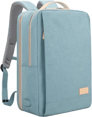 NOBLEMAN Luxury Laptop Backpack Women, Durable Tsa Friendly Work Business Travel Backpack with USB Charging Port, Multi-Compartment College Casual Dayback Backpack Fits 17 Inch Laptop (Blue)