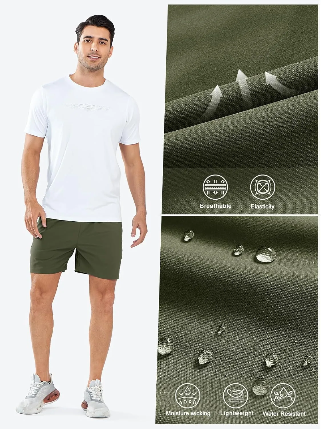 NORTHYARD Men's Athletic Running Shorts Quick Dry Workout Shorts Lightweight Sports Gym Basketball 7"/ 9"/ 5" Hiking Tennis