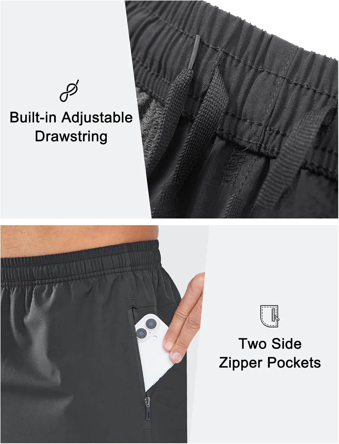 NORTHYARD Men's Athletic Running Shorts Quick Dry Workout Shorts Lightweight Sports Gym Basketball 7"/ 9"/ 5" Hiking Tennis