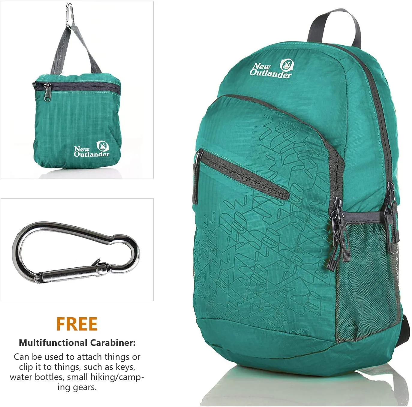Outlander 20L/33L- Most Durable Packable Lightweight Travel Hiking Backpack Daypack (Dark Teal, 20L)