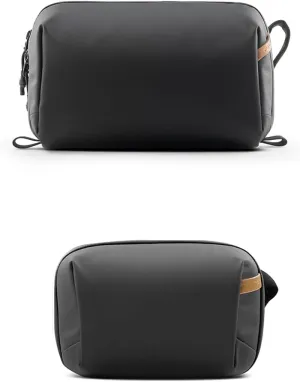 PGYTECH Wash Pouch Toiletry Bag Mini Tech Accessories Pouch Electronics Organizer Bag, Black