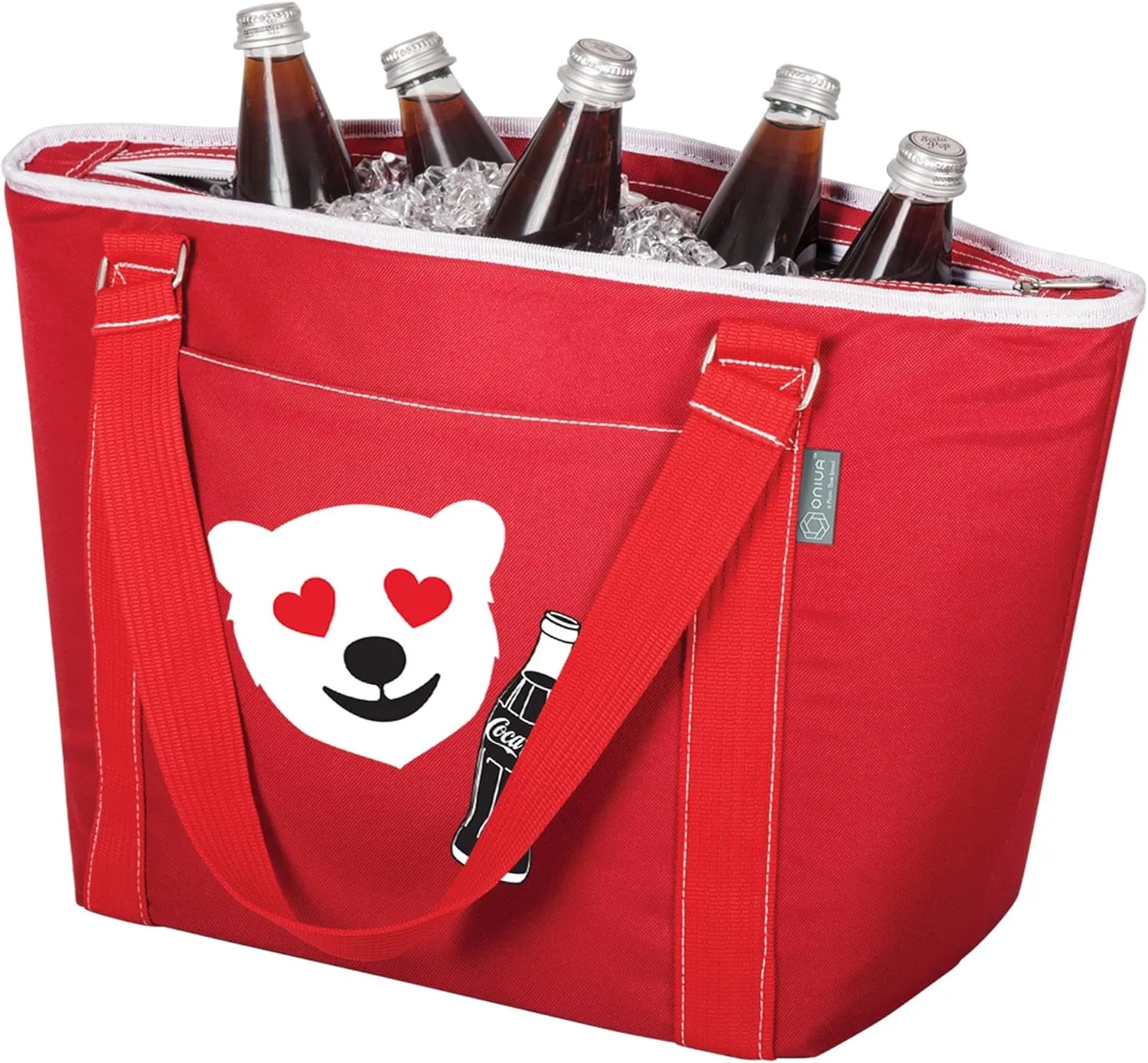PICNIC TIME Coca-Cola Unity Love Topanga Tote Cooler Bag, Soft Cooler Bag, Picnic Cooler