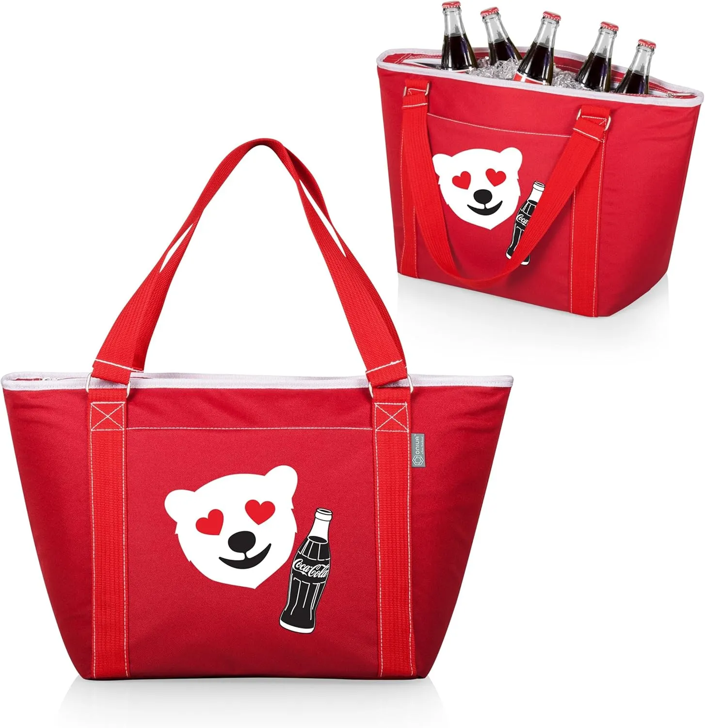 PICNIC TIME Coca-Cola Unity Love Topanga Tote Cooler Bag, Soft Cooler Bag, Picnic Cooler