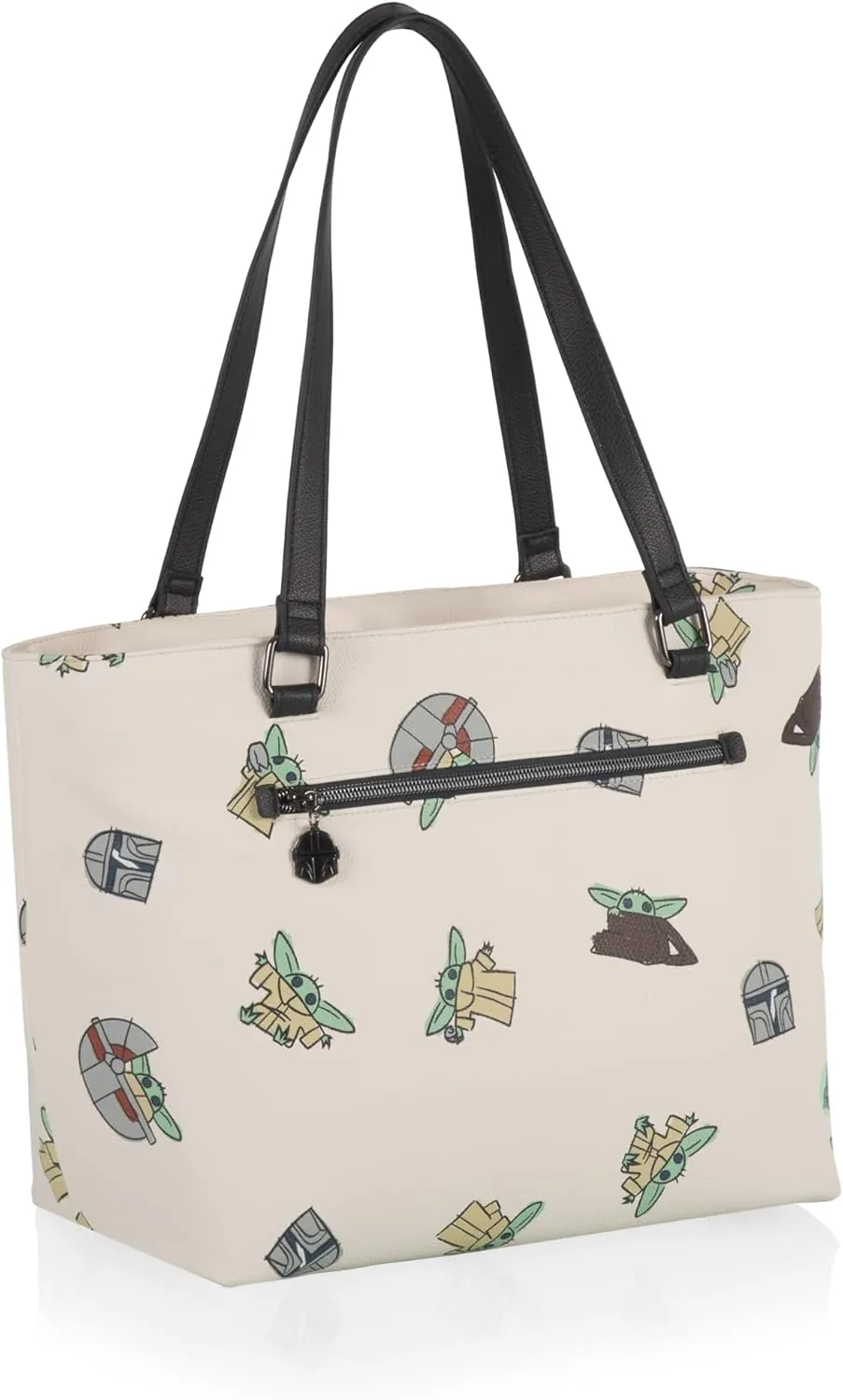 PICNIC TIME Disney Lilo & Stitch Uptown Cooler Tote Bag, Insulated Lunch Bag, Stylish Beach Bag Soft Cooler, (Black)