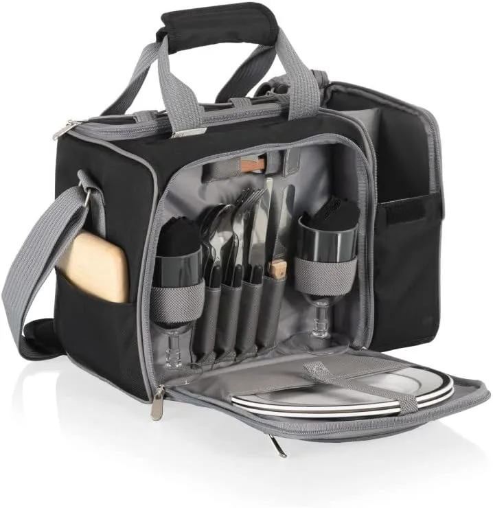 Picnic TIME NCAA Malibu Cooler Picnic Basket - Insulated Cooler Tote with Picnic Set