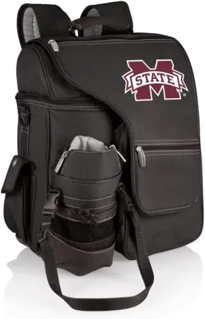 PICNIC TIME NCAA Mississippi State Bulldogs Turismo Backpack Cooler with Water Bottle Carrier - Soft Cooler Backpack - Travel Cooler Bag
