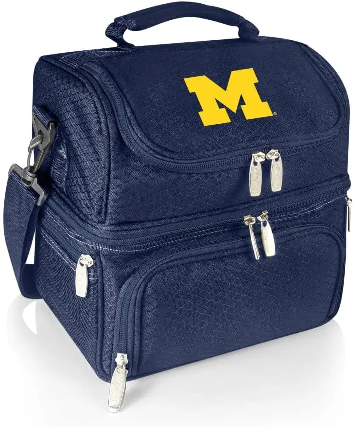 PICNIC TIME NCAA Nebraska Cornhuskers Pranzo Lunch Bag - Insulated Lunch Box with Picnic Set - Lunch Cooler Bag