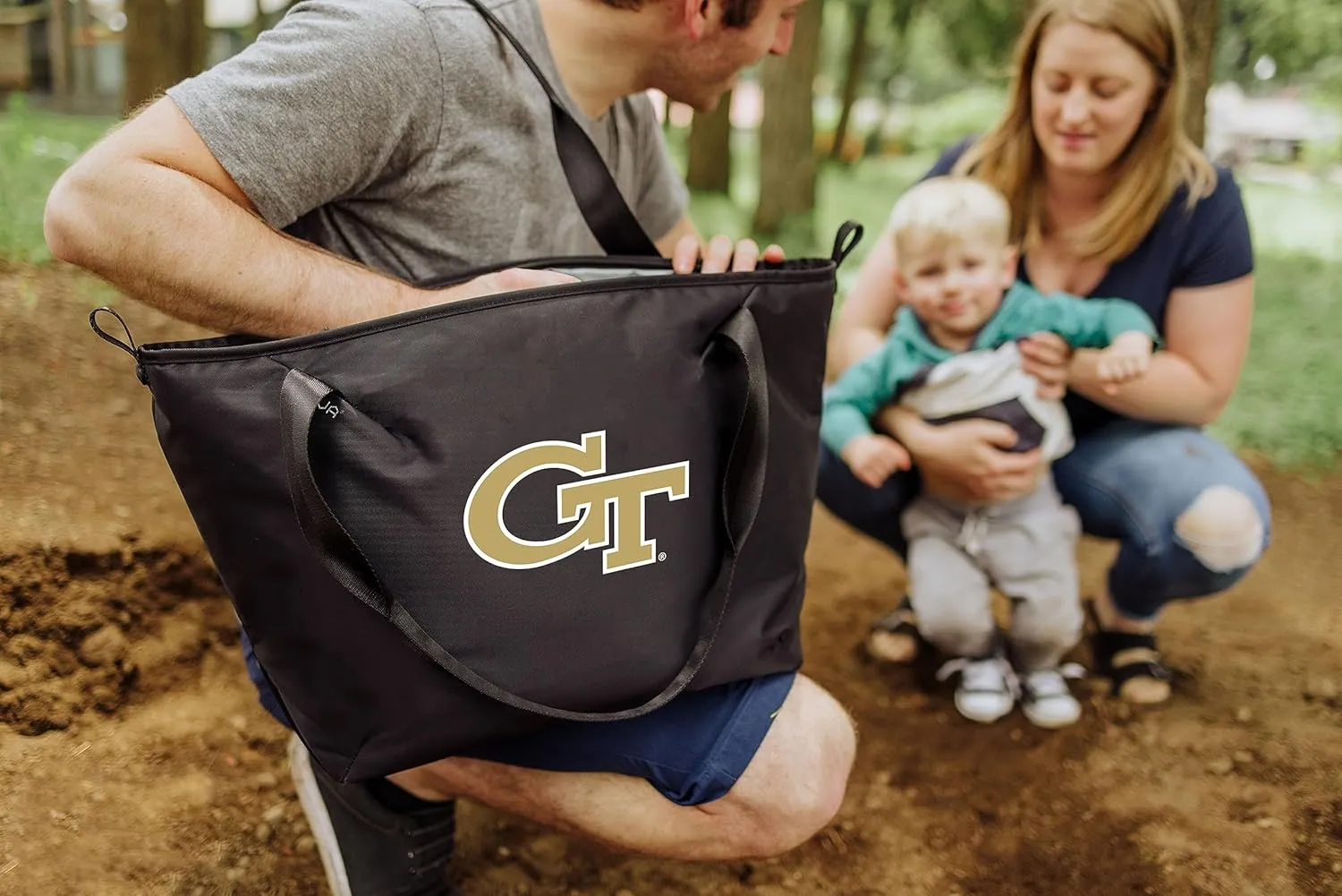 PICNIC TIME NCAA Unisex-Adult NCAA Tarana Lunch Bag with Utensil Set, Recycled Material, Lunch Box, Cooler Bag