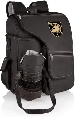 PICNIC TIME NCAA West Point Black Knights Turismo Backpack Cooler with Water Bottle Carrier - Soft Cooler Backpack - Travel Cooler Bag