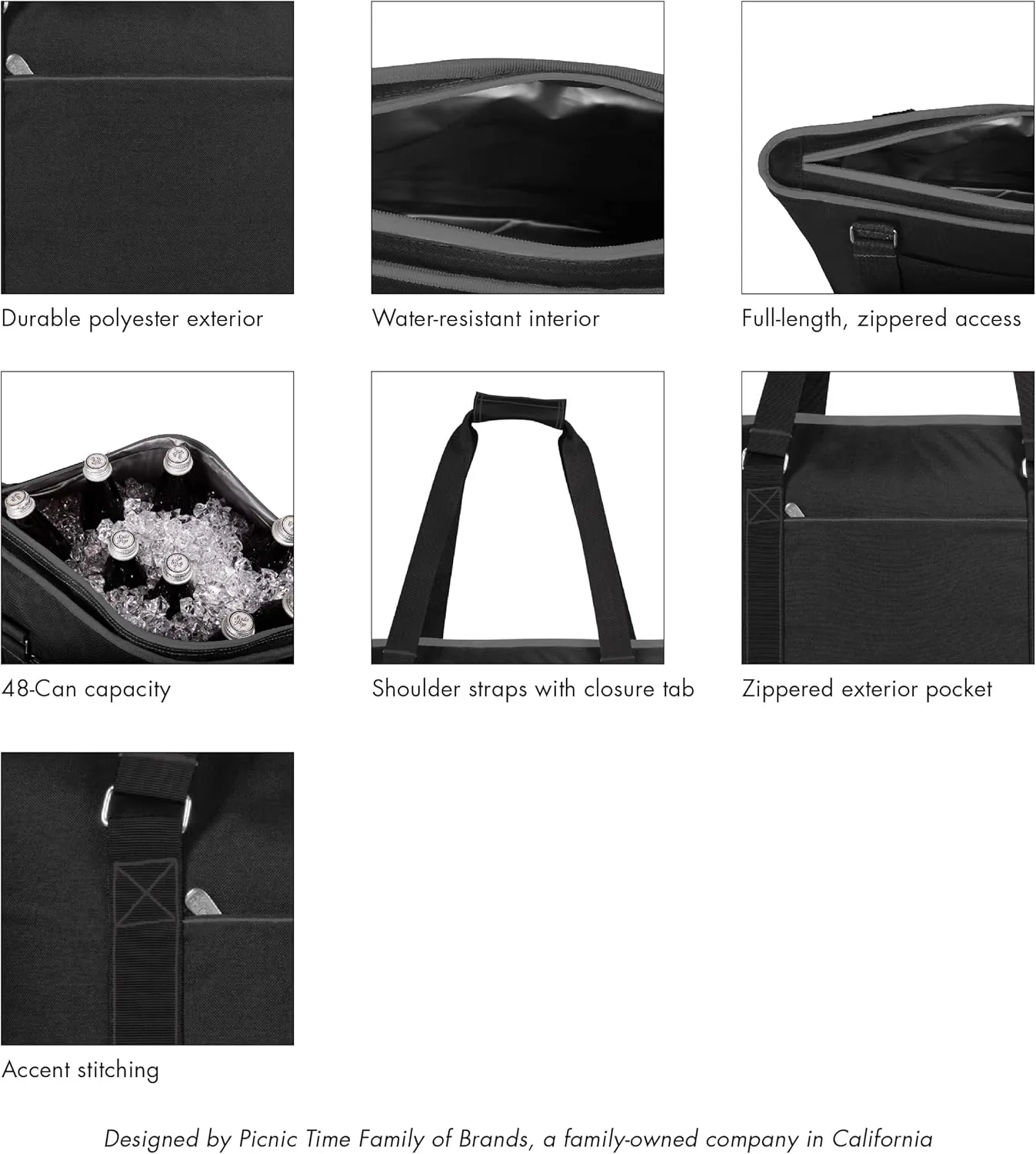 PICNIC TIME NFL Tahoe XL Tote Cooler Bag - Soft Cooler Bag - Picnic Cooler
