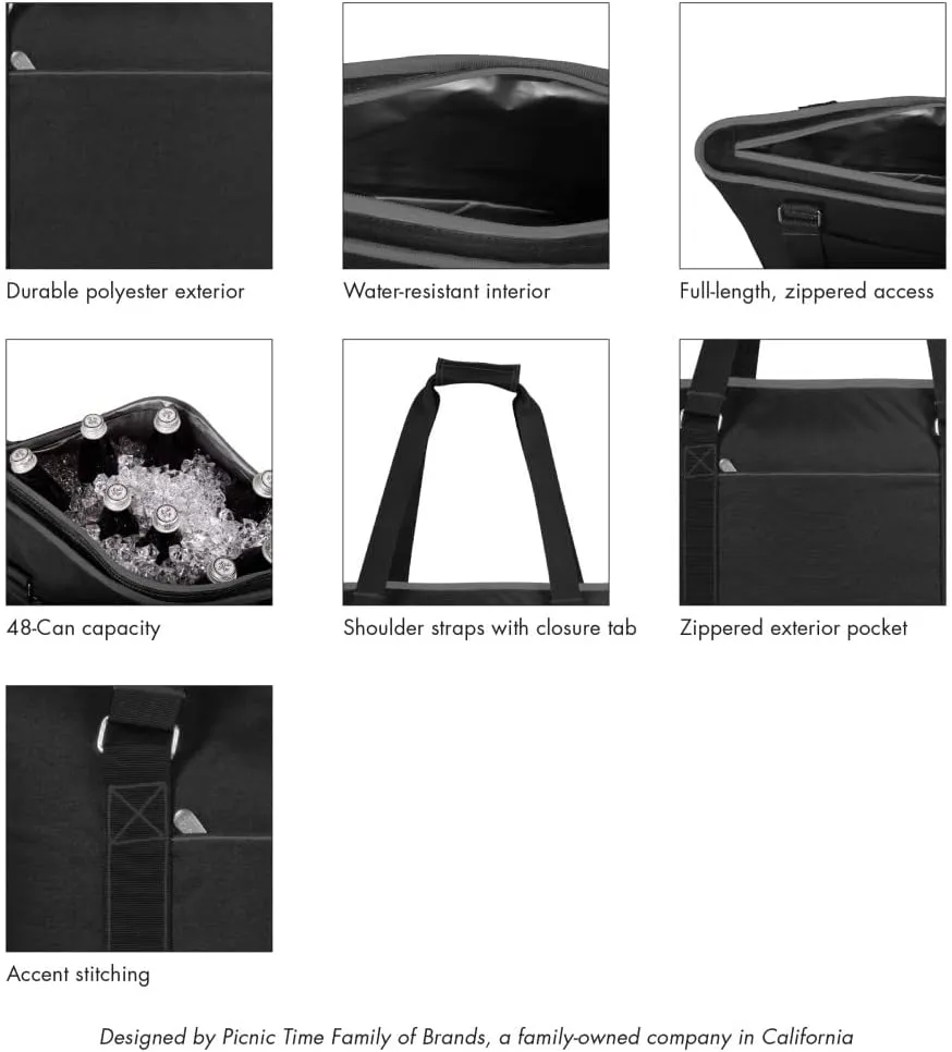 PICNIC TIME NFL Tahoe XL Tote Cooler Bag - Soft Cooler Bag - Picnic Cooler